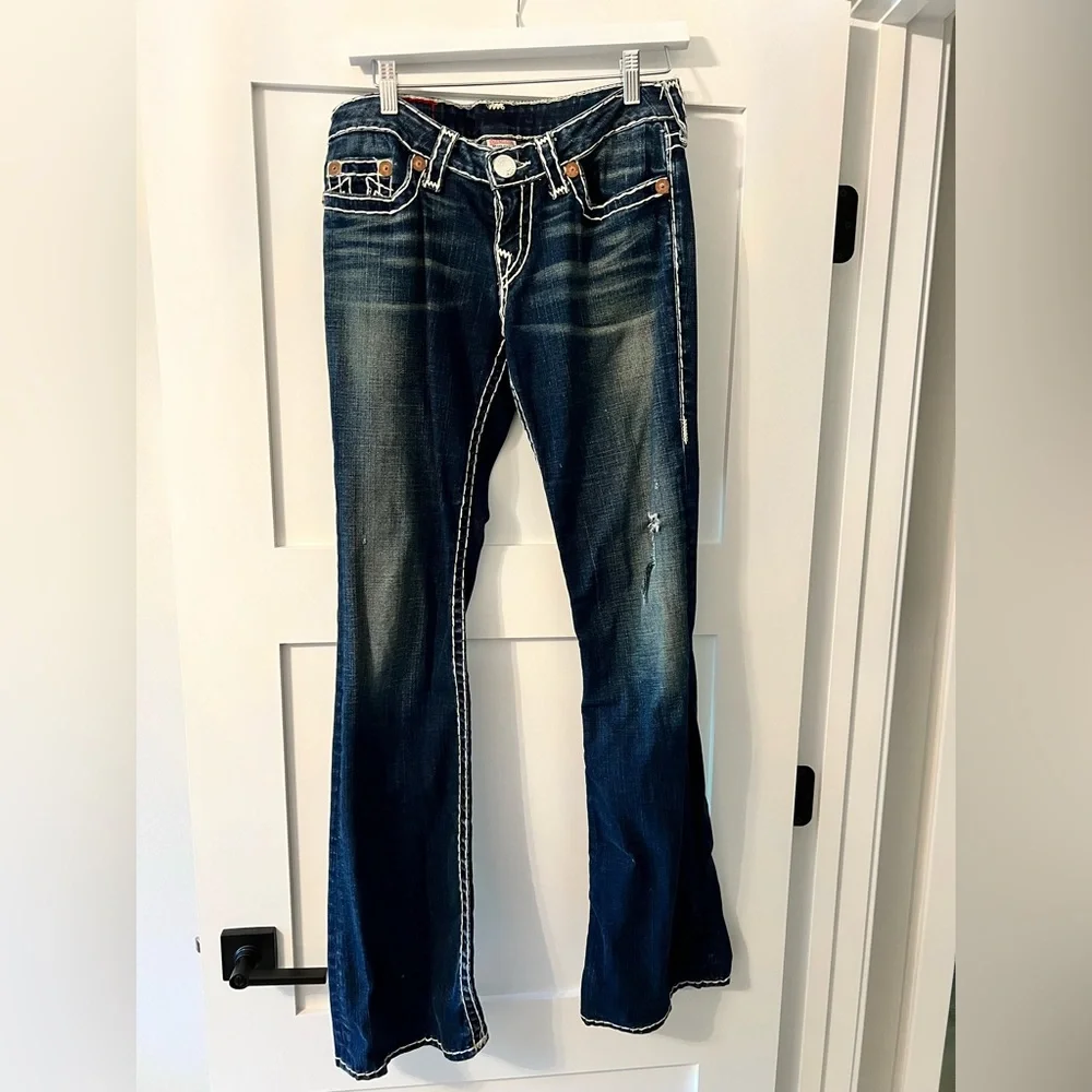 True Religion Flare Jeans - Size 29 (Made in USA) - Bobby Super T - Picture 1 of 10